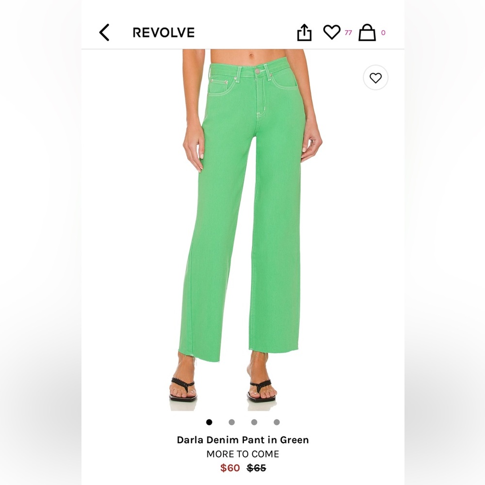 Revolve Green Jeans